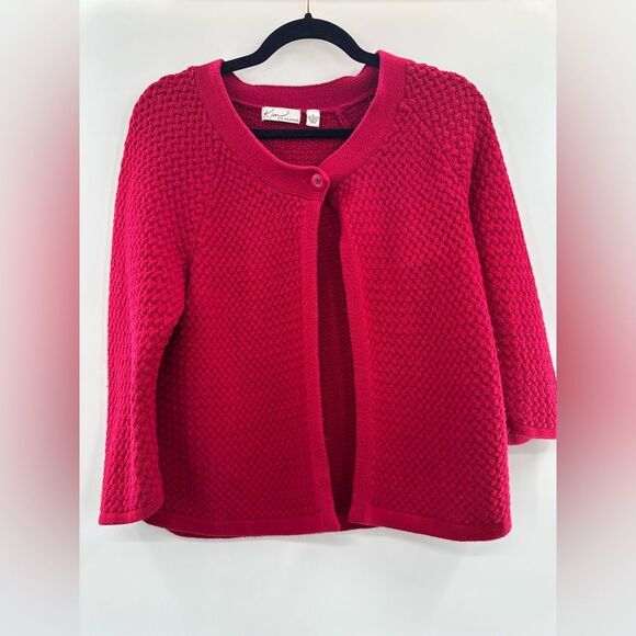 Kim Rogers Sweaters - 3For$20 Kim Rogers Wine Red Short Sweater size Large